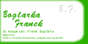boglarka franek business card