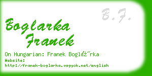 boglarka franek business card